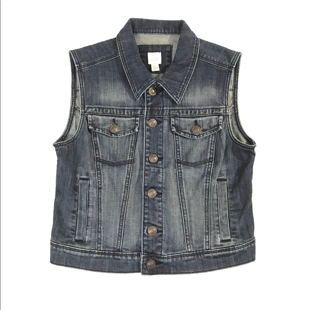 Lauren Conrad Jean Vest Womens Size Small EUC!